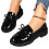 Willtoo Women's Bowknot Loafers Black Slip-On Platform 3