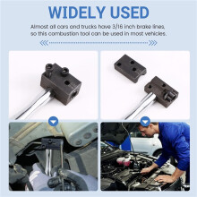 3/16 Inch Brake Double Flaring Tool Handheld 45 Degree DIN for Brake Hose Nickel Tube and Copper Tubing