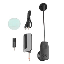 2.4G Wireless Microphone System Violin Cello Guitar Ukulele Pipa Pickup Microphone 30m Transmission Distance