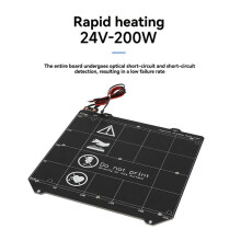 3D Printer Hot Bed Power Expansion Board for Prusa MK3S MK52 Enhanced Heat Distribution & Stability