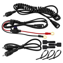 Snowmobile Helmet Heated Shield Cord, for RCA Plug Heated Cord for Heated Most Electric Shields, Helmet, Visor Port