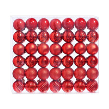 Christmas Ball Ornaments Red Shatterproof 42 Pcs 30 mm