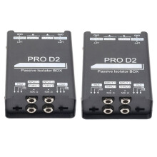 PRO D2 Passive Isolator BOX Audio Isolator Bass Guitar DI Box Impedance Converter DI BOX Current Sound Noise Mixer