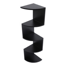 Floating Book Shelf Corner Wall Decor Flowerpot Holder