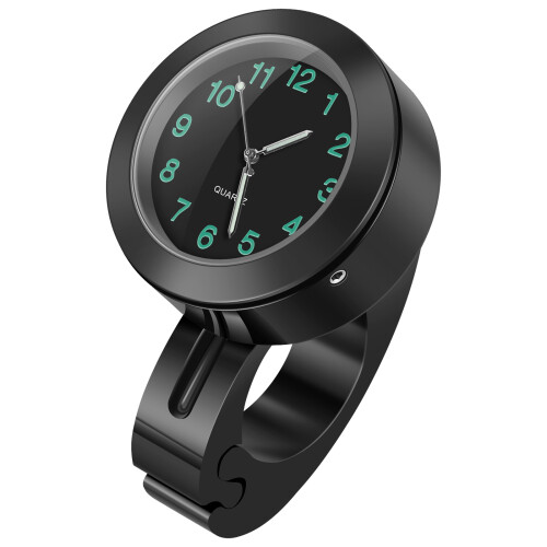 Motorcycle Handlebar Watch Waterproof Aluminum Alloy 2
