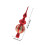 Christmas Tree Top Ornament Red Plastic Sphere 2