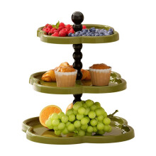 Retro Jewelry Rack Fruit Plate Dessert Display Rack Desktop Four-Leaf Ornament Storage Rack A