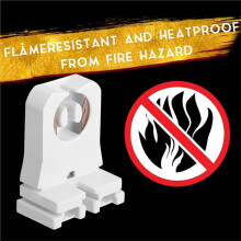 100 Pack Non Shunted LED Tombstones T8 T10 T12 Lamp Holder, Bulb Holder Non Shunted Tombstones T8 LED Fluorescent Tube
