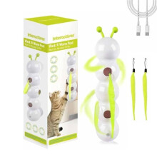 Voor CaterpillarCat-Speelgoed, Interactief Slim Kattenspeelgoed, Automatisch Kittenspeelgoed voor Verveelde Katten voor Alle Leeftijden Binnenkat