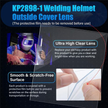 Kit de Lentes Transparentes Externas e Internas da Série 3350 para Capacete de Soldagem Elétrico Viking, KP2898-1 e KP3044-1 - 20 Peças
