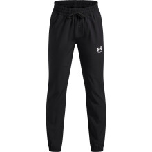 (11-12 Years, Black/White) Under Armour Childrens/Kids Vibe Woven Relaxed Fit Joggers