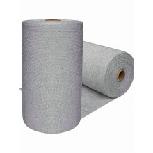 Microfiber Cleaning Cloths Roll Grey 50-Piece