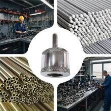 2pcs Metal Drill Tube Cleaning Brush Electric Drill Pipe Cleaner Copper Pipe Metal Pipe Cleaning Brush 15/22mm