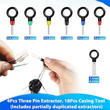 Terminal Removal Tool Kit 139 Pcs Depinning Tool Electrical Connector Pin Removal Tool Kit Pin Extractor Tool Set