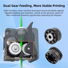 Für    3D-Drucker, Extruder-Getriebe, Vollmetall-Filament-Antriebsrad, DLC-Beschichtung, Extruder-Getriebe