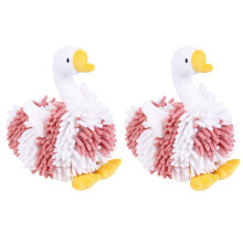 3D Goose Shaped Fuzzy Hand Towel Ball Microfiber Chenille 2