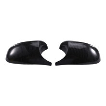 Car Carbon Fiber Pattern Rearview Mirror Cover Side Mirror Case Trim for 1 3 Series E87 E88 E90 E91