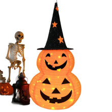 3FT Halloween Pumpkin Decorations, 8 Modes Battery Operated Halloween Lights, for Indoor Outdoor Home, Party, Yard