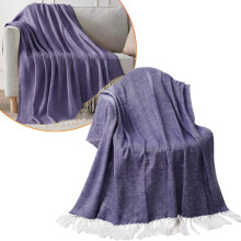 Xoxingysm Light Sofa Blanket Solid Color 1 Piece