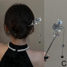 Alloy Vintage Butterfly Flower Hair Stick for Cheongsam