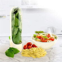 4PCS Capsule Case Fresh-Keeping Box Cup Type Food Storage Container Vegetable Preservation for Dill Coriander