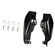 6x Gloss Black Mid-Frame Air Heat Deflector for Touring Electra Glide Street Road Glide FLTRX CVO 2017-2022