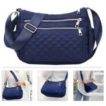 Women's Dark Blue Shoulder Bag 1 Pack Machine Washable