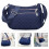 Women's Dark Blue Shoulder Bag 1 Pack Machine Washable 1