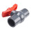 PVC Ball Valve for Water Supply Pipe Sliding Socket PVC-U 2