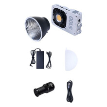 Dubbelfärgstemperatur COB LED-Fotograferingsljus Soft Fill-Lampa för DSLR-Kameror, för Nattscener och Filmning Vit US-Kontakt