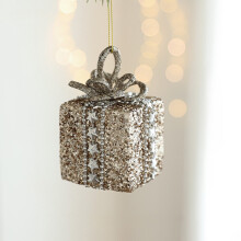 Rose Gold Christmas Ball Ornament Plastic 1 Pack