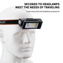 Portable Work Light 6-Mode 360-Degree Led Charging -Mounted/Magnet Base Foldable Inspection Light for Car Repair B