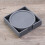 Silicone Round Cup Mat Set Gray 5 pcs 8