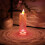 LED Crystal Candle Lights Battery-Operated Rose Shadow 2