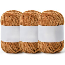 Fluffy Velvet Chenille Yarn for Crocheting and Knitting