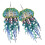 Handmade Bead Drop Earrings with Long Tassels 1