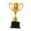 Gold Trophy for Teamwork Award 19 cm 2