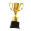Gold Trophy for Teamwork Award 19 cm 3
