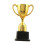 Gold Trophy for Teamwork Award 19 cm 8