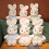 Simulated Rabbit Plush Doll Green 15.7 Inches 1 Piece 2