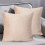 Beige Velvet Throw Pillow 45x45cm with Insert 2