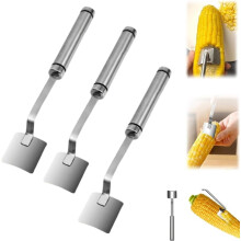 Corn Cob Peeler Stainless Steel Long Handle 2PCS