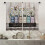 Rustic Floral Bible Kitchen Curtain 27.5x39 Inch 2-Panel 1