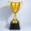 Golden Plastic Trophy Award Stable Design 1