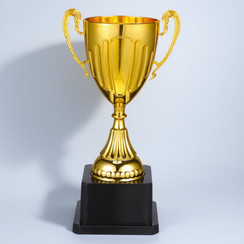 Golden Plastic Trophy Award Stable Design