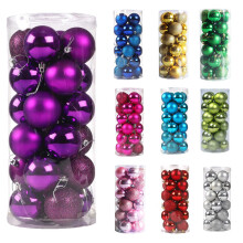 Christmas Tree Ball Ornament Purple 30mm