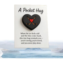 Hockey Heart Pocket Hug Gift Card - Sports Encouragement