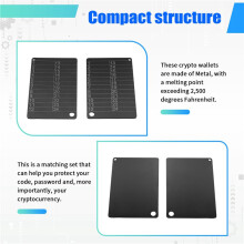 Portafogli Crittografici Portafogli di Criptovaluta per Hardware Backup A Freddo Archiviazione Seed per Bitcoin Compatibile con Hardware Bip39