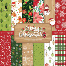 Christmas Scrapbook Paper Pad 6x6 Inch 24 Sheets 160gsm