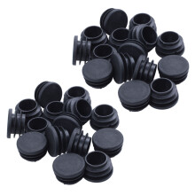 30 Pièces de Pieds de Table de Chaise Embout de Tube Rond en Plastique de DiamèTre de 25 mm